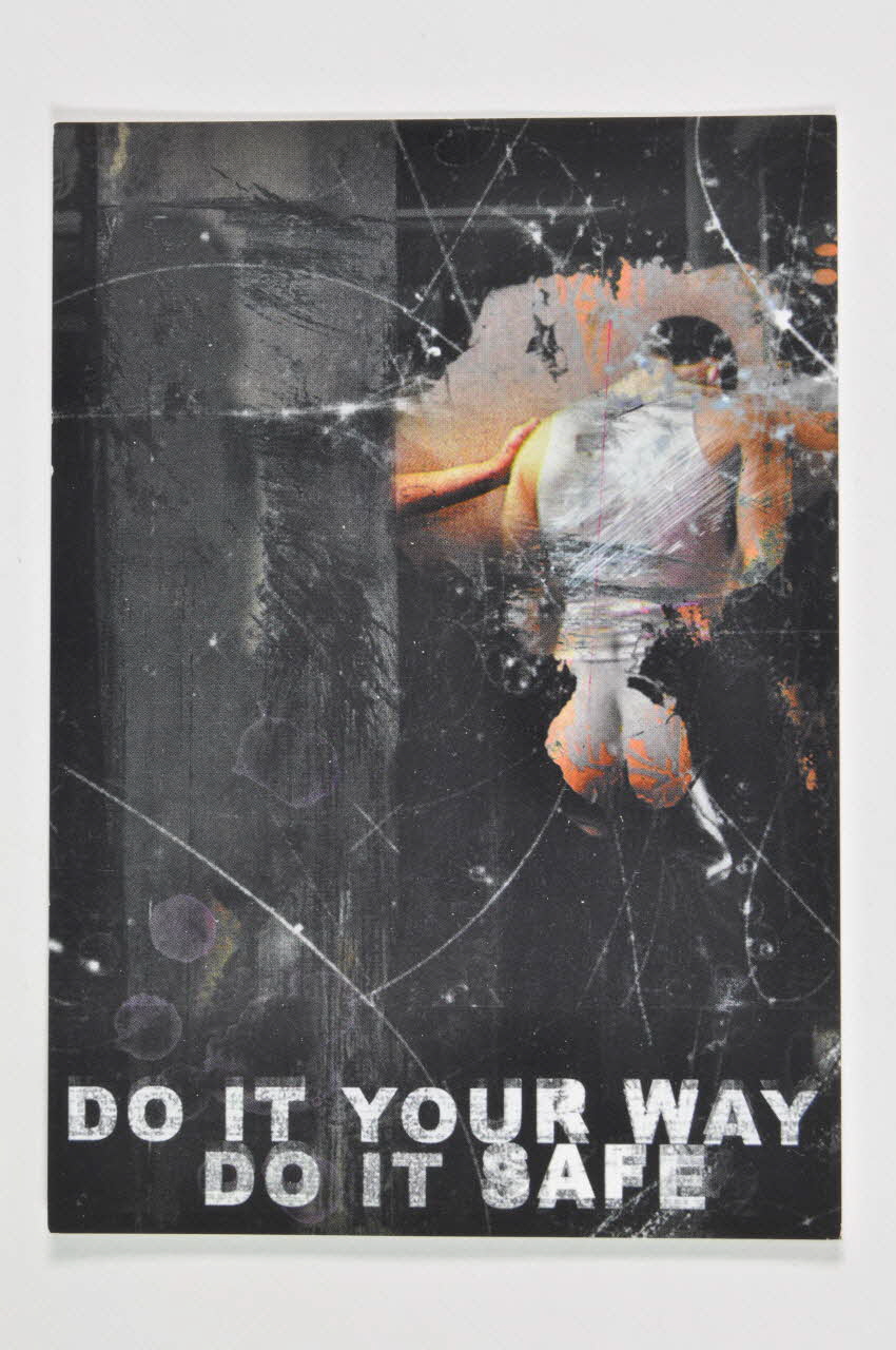 SAD Schorer Stichting carte postale "Do it your way. Do it safe" (Faites de la façon que vous voulez Faites le en sécurité) Pays-Bas 2000 2003.94.114 Photo Mucem
