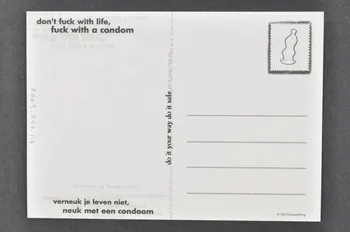 SAD Schorer Stichting carte postale "Do it your way. Do it safe" (Faites de la façon que vous voulez Faites le en sécurité) Pays-Bas 2000 2003.94.114  Photo Mucem