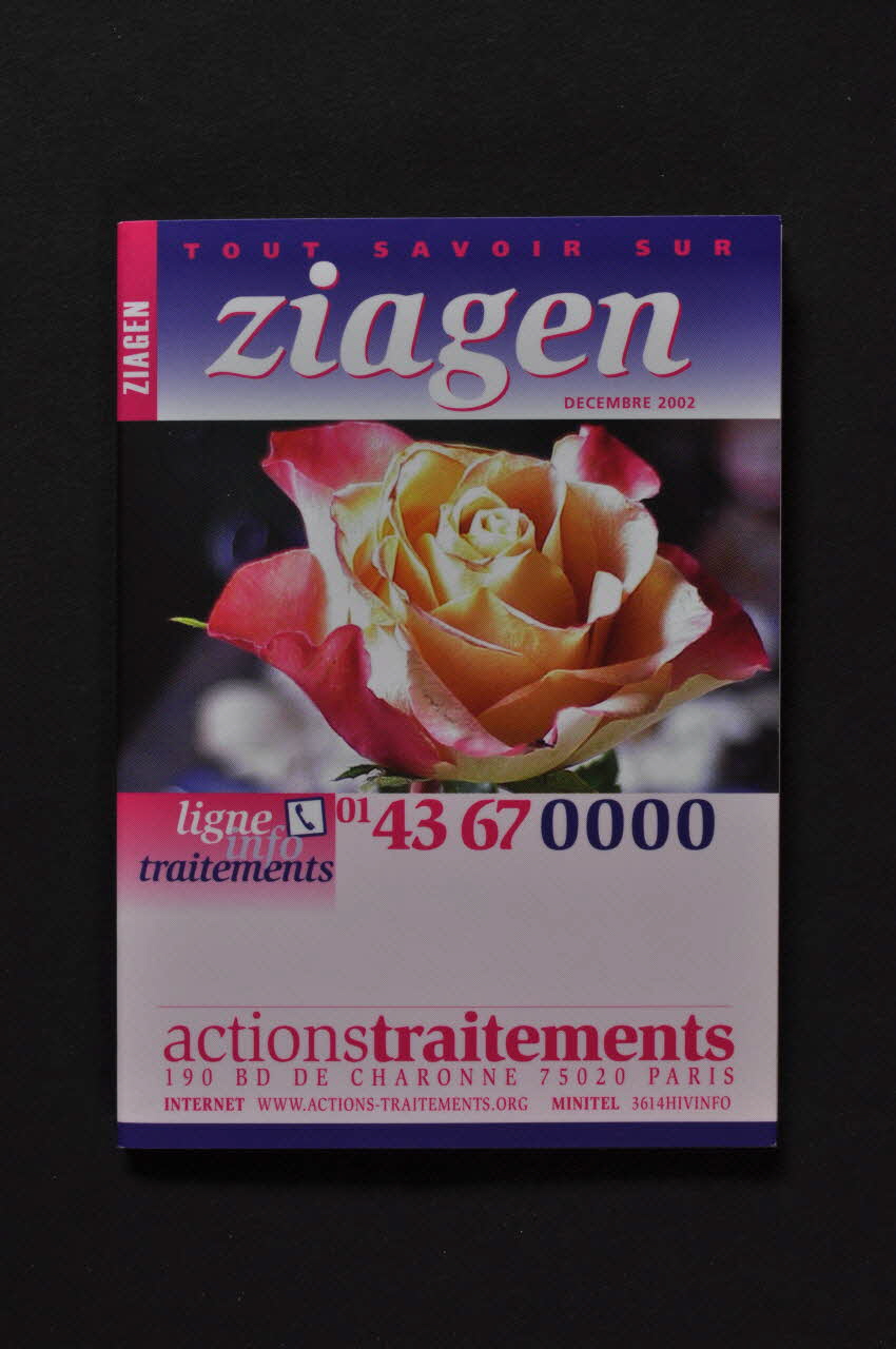 Actions Traitements Dépliant "Tout savoir sur Ziagen" France 2002/12 2003.94.122 Photo Mucem