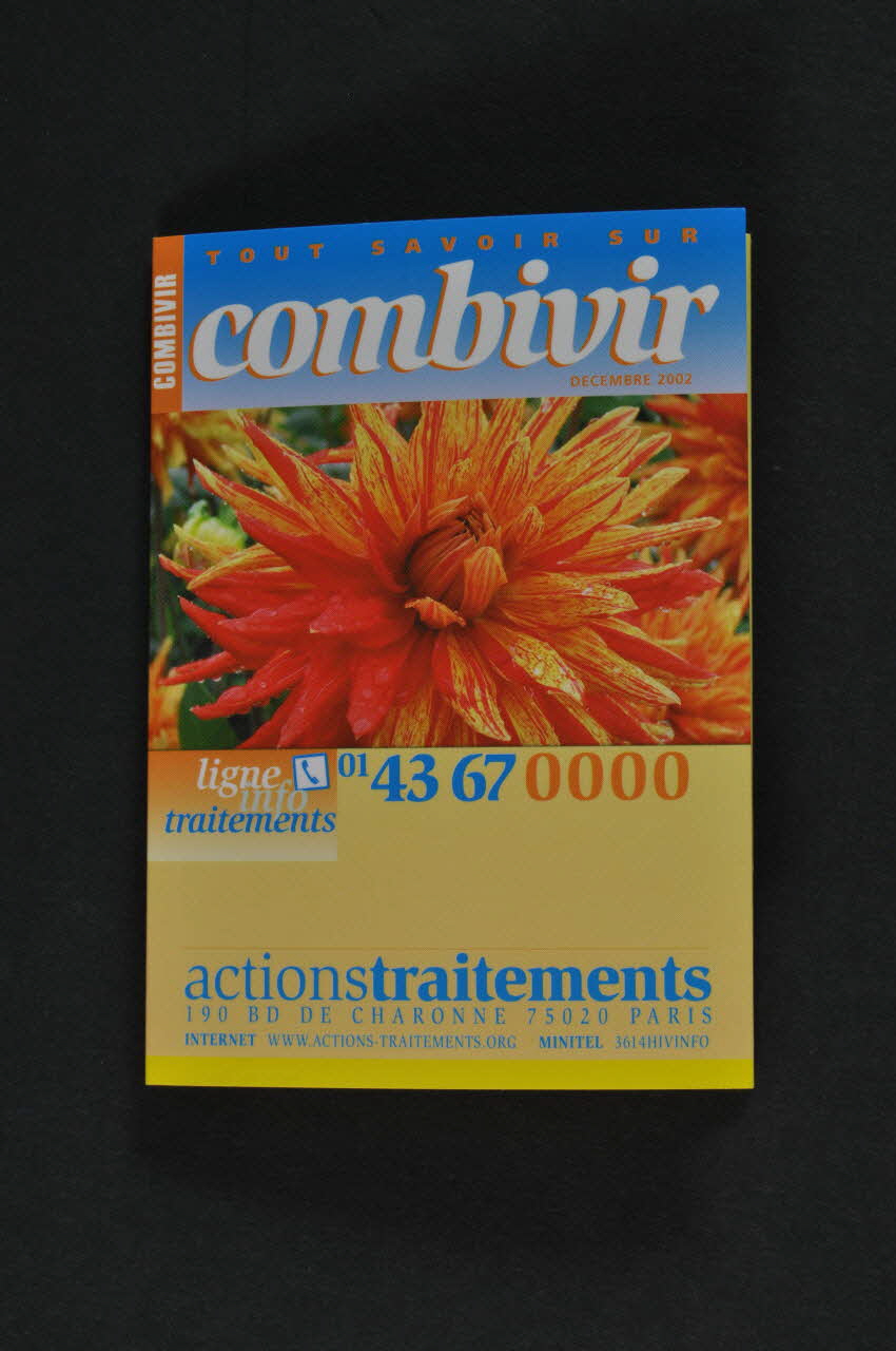 Actions Traitements Dépliant "Tout savoir sur Combivir" France 2002/12 2003.94.124 Photo Mucem