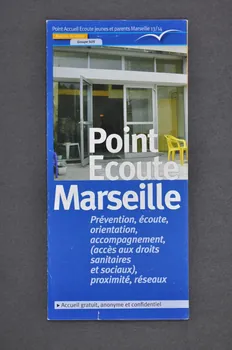 Dépliant "Point Ecoute Marseille" 2005.8.27  Photo Mucem