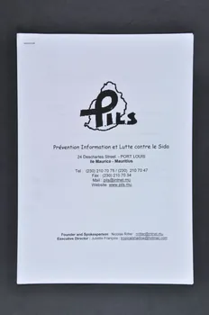 Prévention Information Lutte Contre Le Sida (PILS) BROCHURE "PILS Prévention, Information et Lutte contre le Sida" France 2002/7 2003.94.13 Photo Mucem