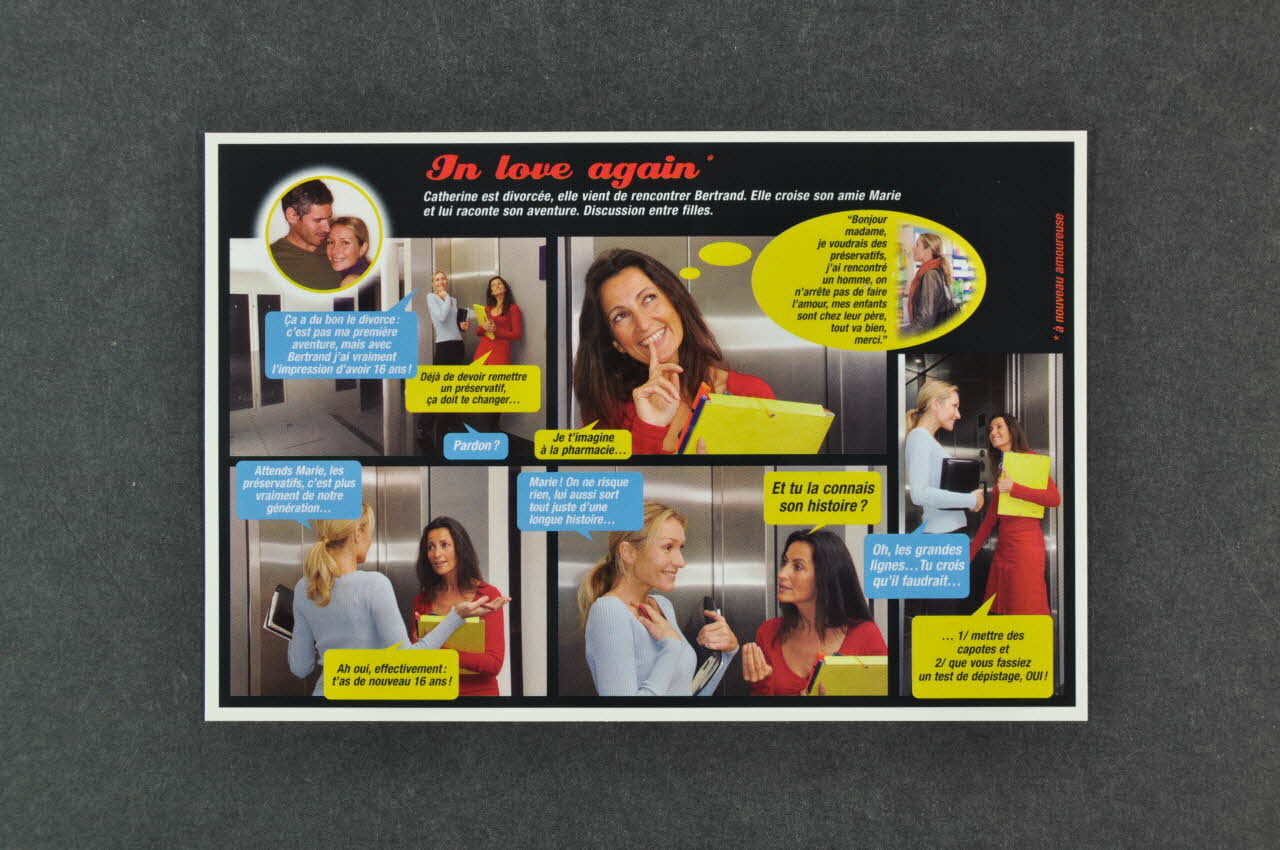 carte postale "In love again / Jouez la carte du dépistage" 2005.8.36 Photo Mucem