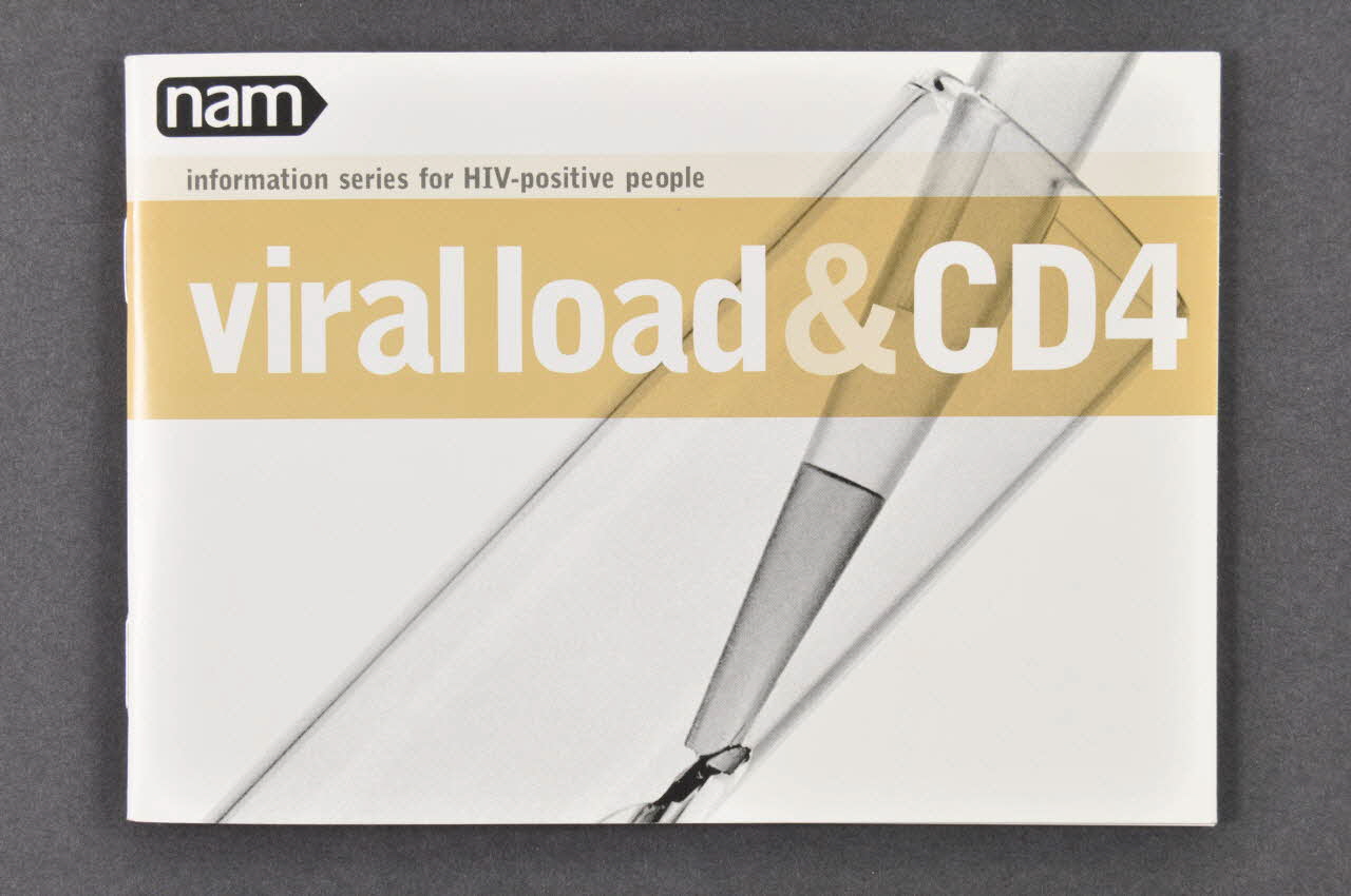 Nam BROCHURE "Viral load and CD4" (Charge virale et CD4) Grande Bretagne 2003 2003.94.144 Photo Mucem