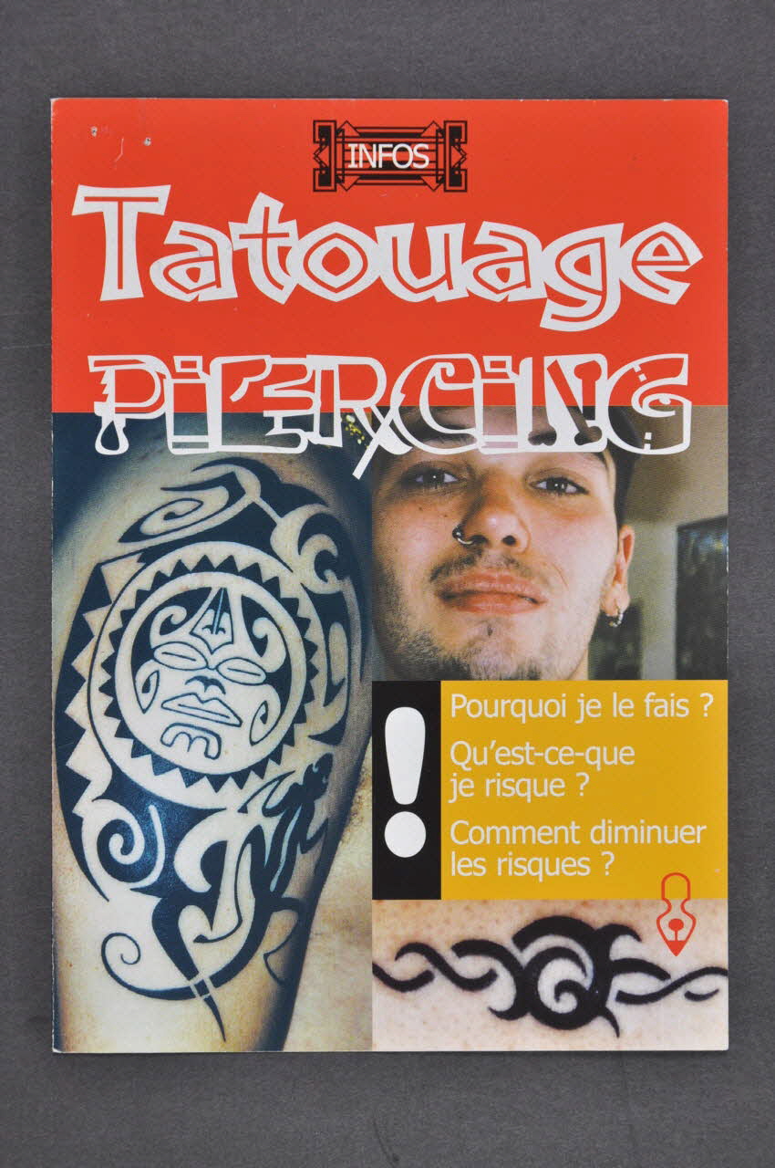 Dépliant "Tatouage, piercing." 2005.8.69 Photo Mucem