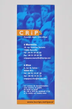 marque-page "CRIPS Provence Alpes Côte d'Azur" / Le CRIPS 2005.8.75  Photo Mucem