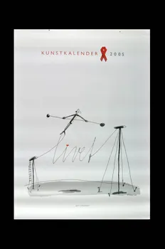 calendrier Calendrier avec illustrations d'artistes danois Danemark 2005 2005.88.9 Photo Mucem