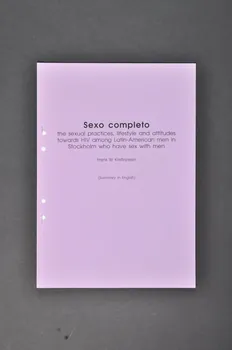 LAFA Tiré à part "Hans W Kristiansen, Sexo completo / The sexual practices, lifestyle and attitudes towards HIV among Latin-American men in Stockholm who have sex with men" (Les pratiques sexuelles, le style de vie et les attitudes à l'égard du VIH chez les latino-américains de Stockholm qui ont des relations sexuelles avec des hommes) Suède 1998/10 2003.94.42 Photo Mucem