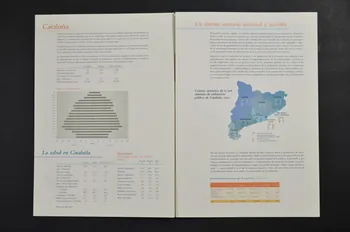 Generalitat De Catalunya Dépliant "Cataluna. Salud, modelo sanitario e intervenciones en sida" (en castillan) ) (Catalogne. Santé, modèle de soins et interventions sur le sida) Espagne 2001 2004.49.15 Photo Mucem