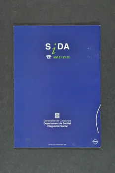 Generalitat De Catalunya, Departament de Sanitat i Assistència Social BROCHURE "Sida i comunitat escolar. Informacio per a educadors" (Sida et communauté scolaire. Information pour les éducateurs) Espagne 1993 2004.49.34 Photo Mucem