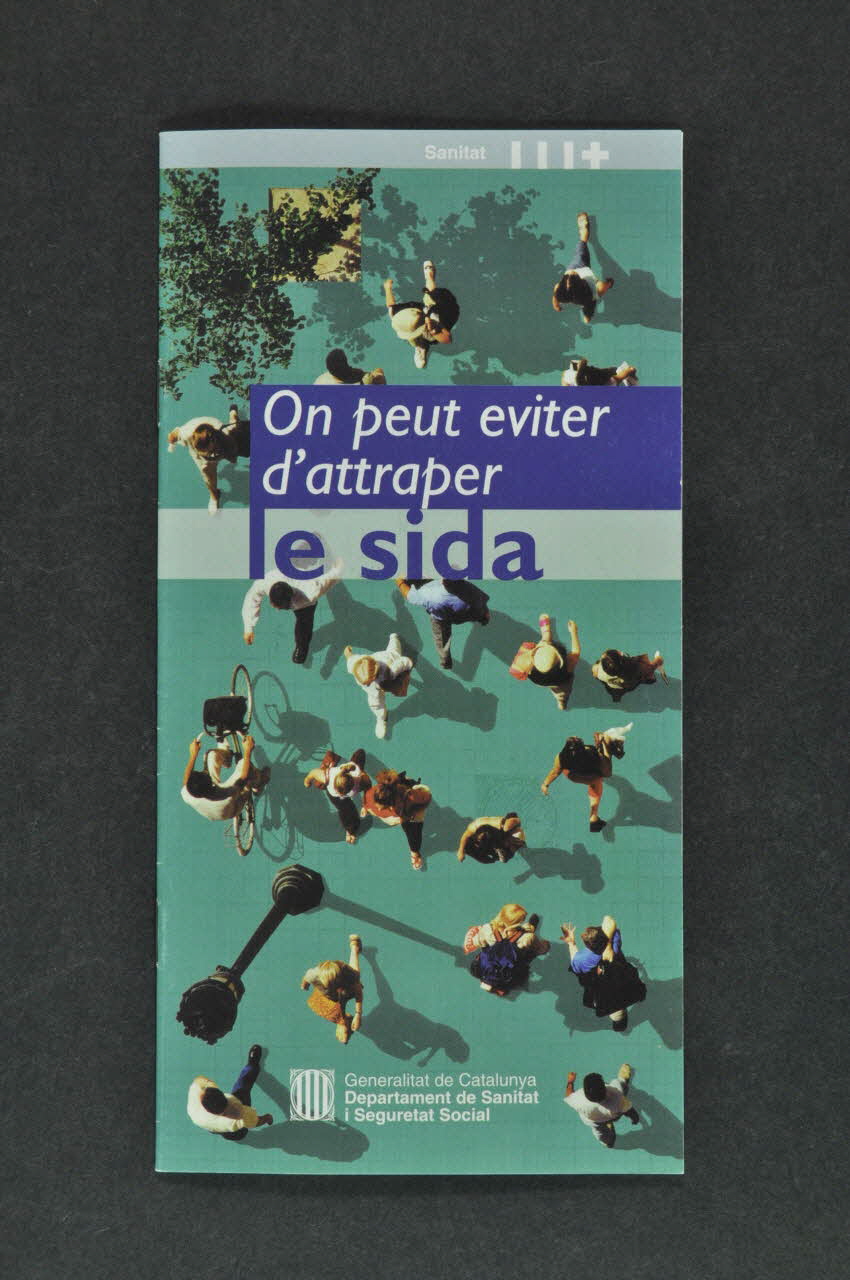 Generalitat De Catalunya, Departament de Sanitat i Assistència Social BROCHURE "On peut éviter d'attraper le sida" (en français) Espagne 1992 2004.49.37  Photo Mucem