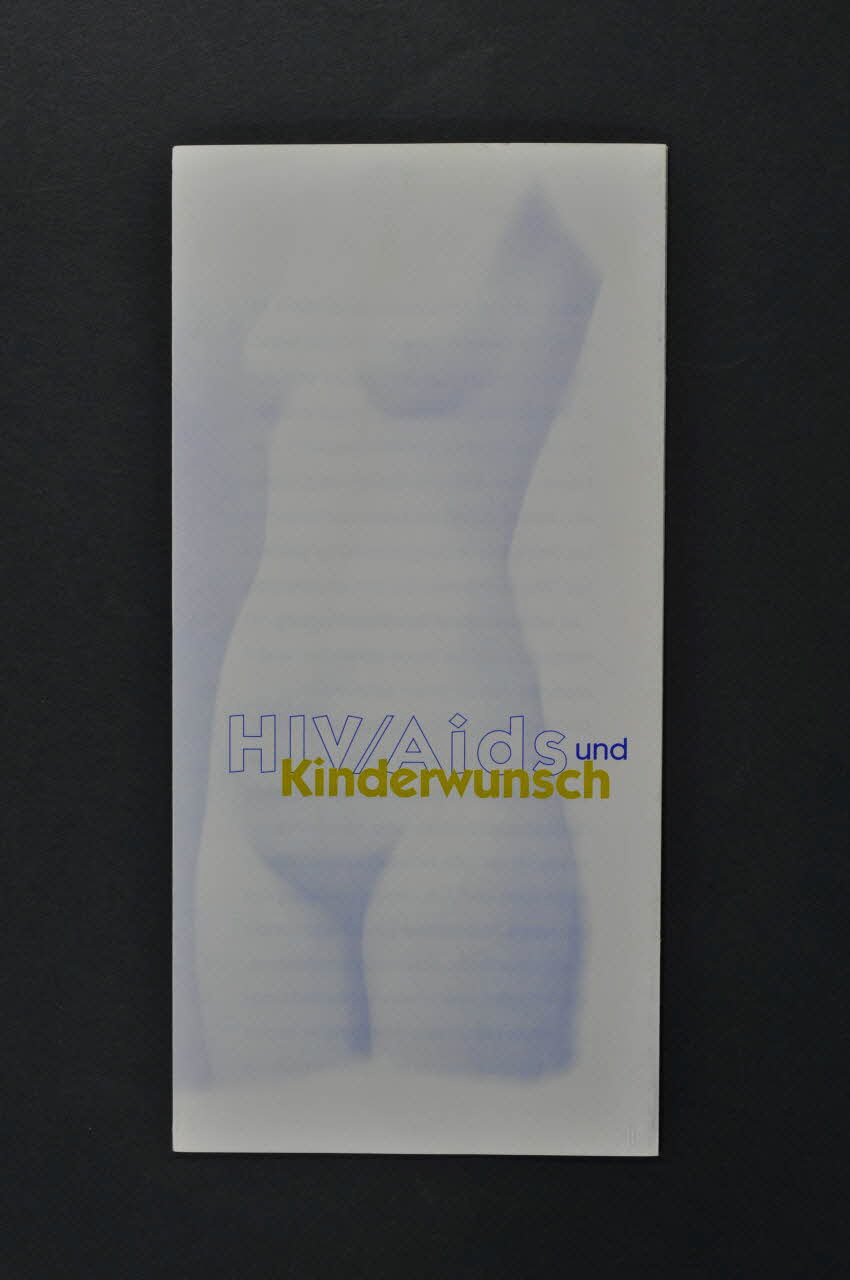 Deutsche Aids-Hilfe Dépliant "HIV  / AIDS und Kinderwunsch" Allemagne 2000 2003.94.84 Photo Mucem