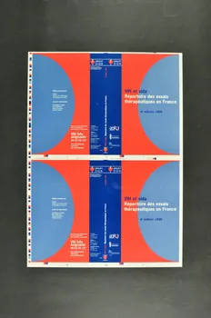 Association pour la Recherche, la Communication et les Actions pour l'Accès aux Traitements (ARCAT) Maquette de la couverture de la brochure "VIH et sida. Répertoire des essais thérapeutiques en France. 4° édition 1996" France 1996 2005.97.4 Photo Mucem