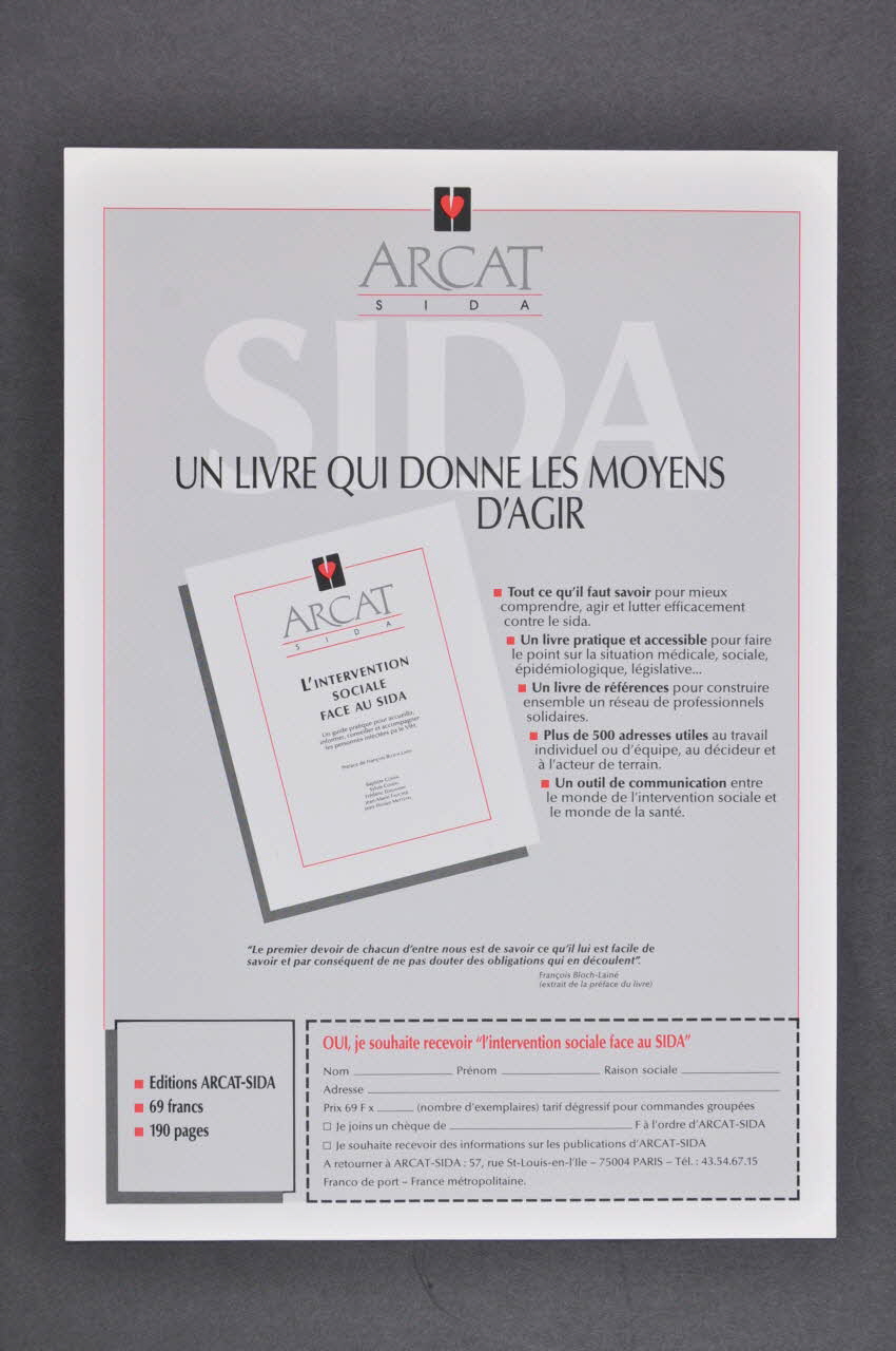 prospectus "Un livre qui donne les moyens d'agir" 2005.97.44 Photo Mucem