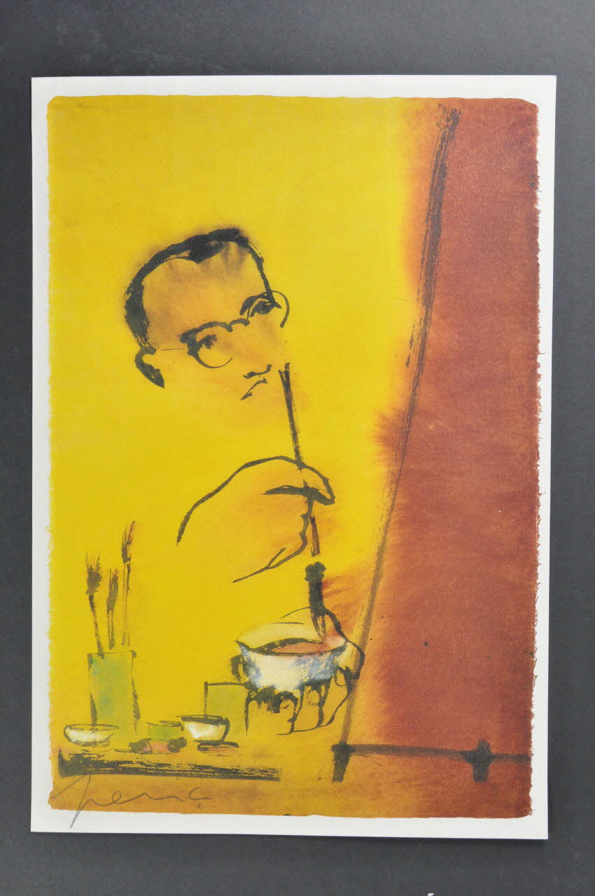 Association Aec Gris affiche "11 art solidari contra la sida" Espagne 2003 2004.50.3 Photo Mucem