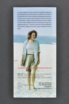Arci Gay Dépliant "Se un tuo amico è sieropositivo" (Si un de tes amis est séropositif) Italie 1993 2003.95.26 Photo Mucem
