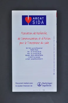 Association pour la Recherche, la Communication et les Actions pour l'Accès aux Traitements (ARCAT) Dépliant "ARCAT Sida : Mieux s'informer pour mieux lutter" France 1998/6 2005.97.73 Photo Mucem