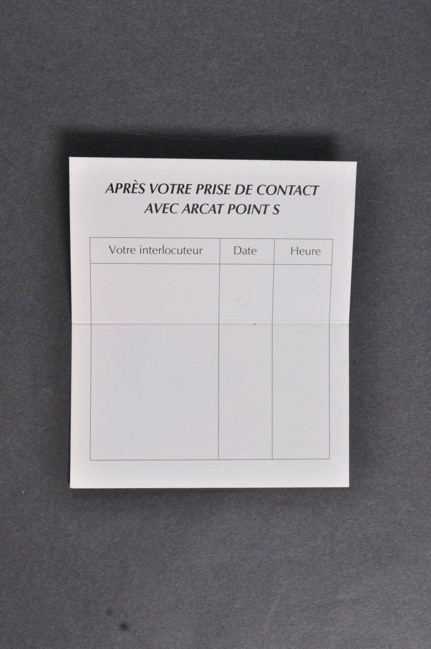 Carte de rendez-vous Carte de rendez-vous auprès de l'association 2005.97.74 Photo Mucem