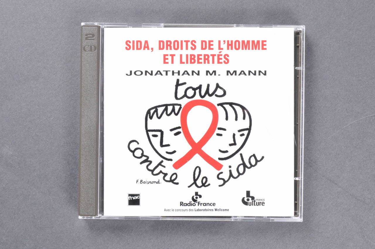 Association pour la Recherche, la Communication et les Actions pour l'Accès aux Traitements (ARCAT) CD (compact disque) "Sida, Droits de l'homme et Libertés. Jonathan M.Mann" France 1994/4 2005.97.77.1-3 Photo Mucem