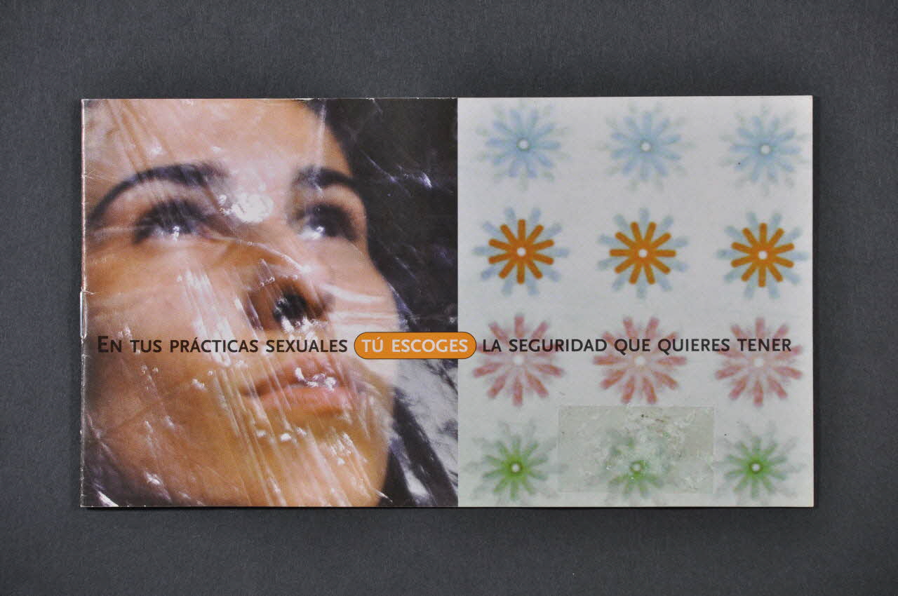 Stop Sida BROCHURE "En tus practicas sexuales tu escoges la seguridad que quieres tener" Espagne 2001 2004.51.24 Photo Mucem
