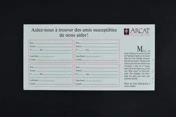 Bulletin de souscription "Oui, je suis concerné par l'action de l'ARCAT-SIDA pour le recherche et la santé publique" 2005.97.85 Photo Mucem