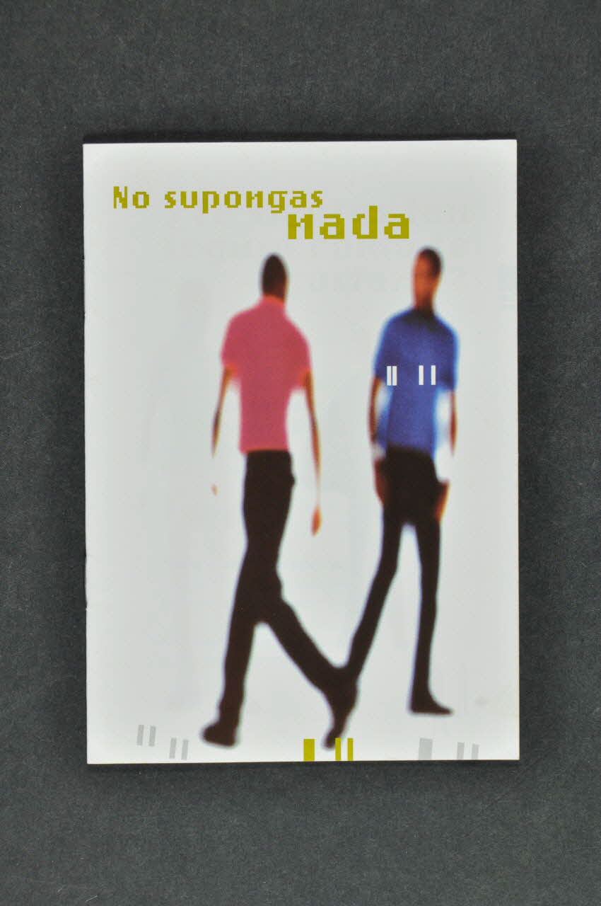 Stop Sida BROCHURE "No supongas nada" (Ne suppose rien) Espagne 2001 2004.51.32 Photo Mucem