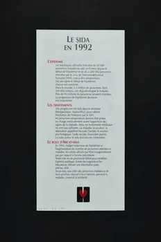 Association pour la Recherche, la Communication et les Actions pour l'Accès aux Traitements (ARCAT) Dépliant "Aidez-nous à aider" France 1991 2005.97.90 Photo Mucem