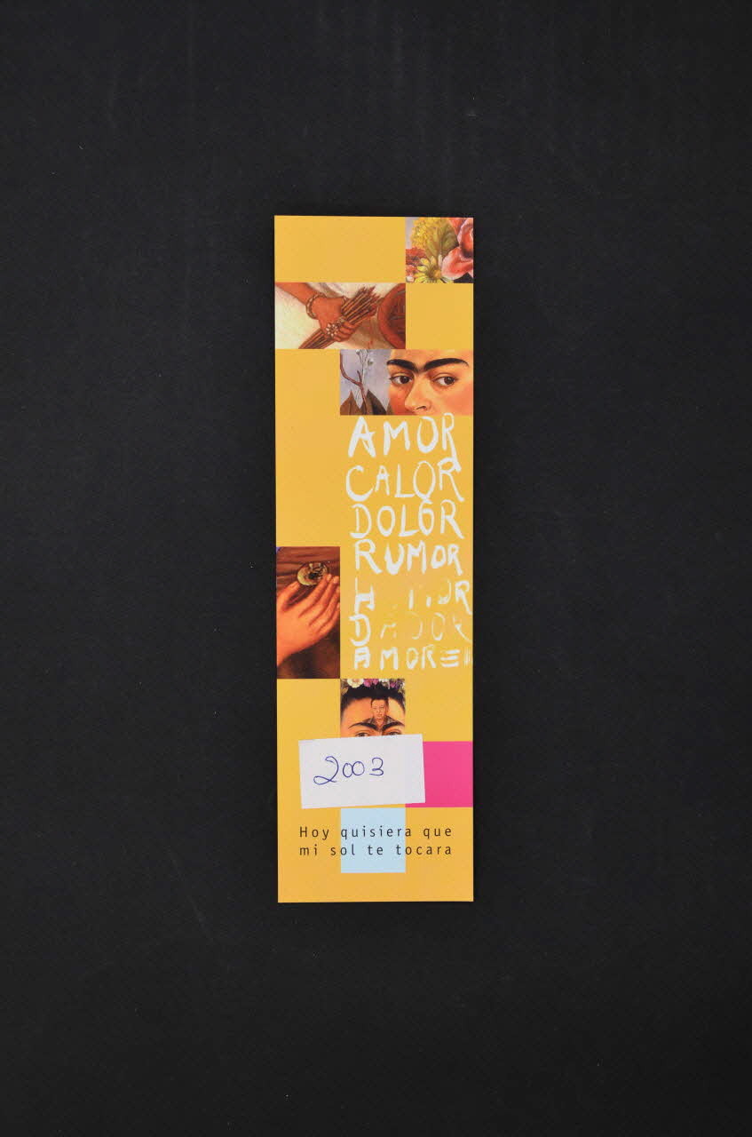 Stop Sida marque-page "Jugant amb Frida Kahlo" (Jouer avec Frida Kalho) (?) Espagne 2003 2004.51.41 Photo Mucem