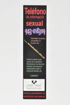 marque-page telefono de informacion sexual 2004.52.2  Photo Mucem