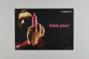 affichette "Save you" (Protégez-vous!) Belgique 2005 2005.98.7 Photo Mucem