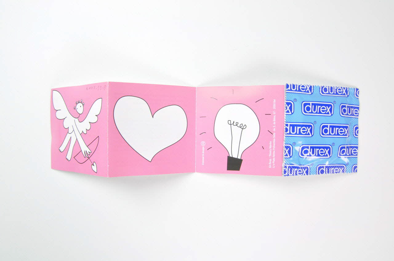 Plateforme Prévention Sida Préservatif Enveloppe de préservatif St Valentin Belgique 2005 2005.99.8 Photo Mucem