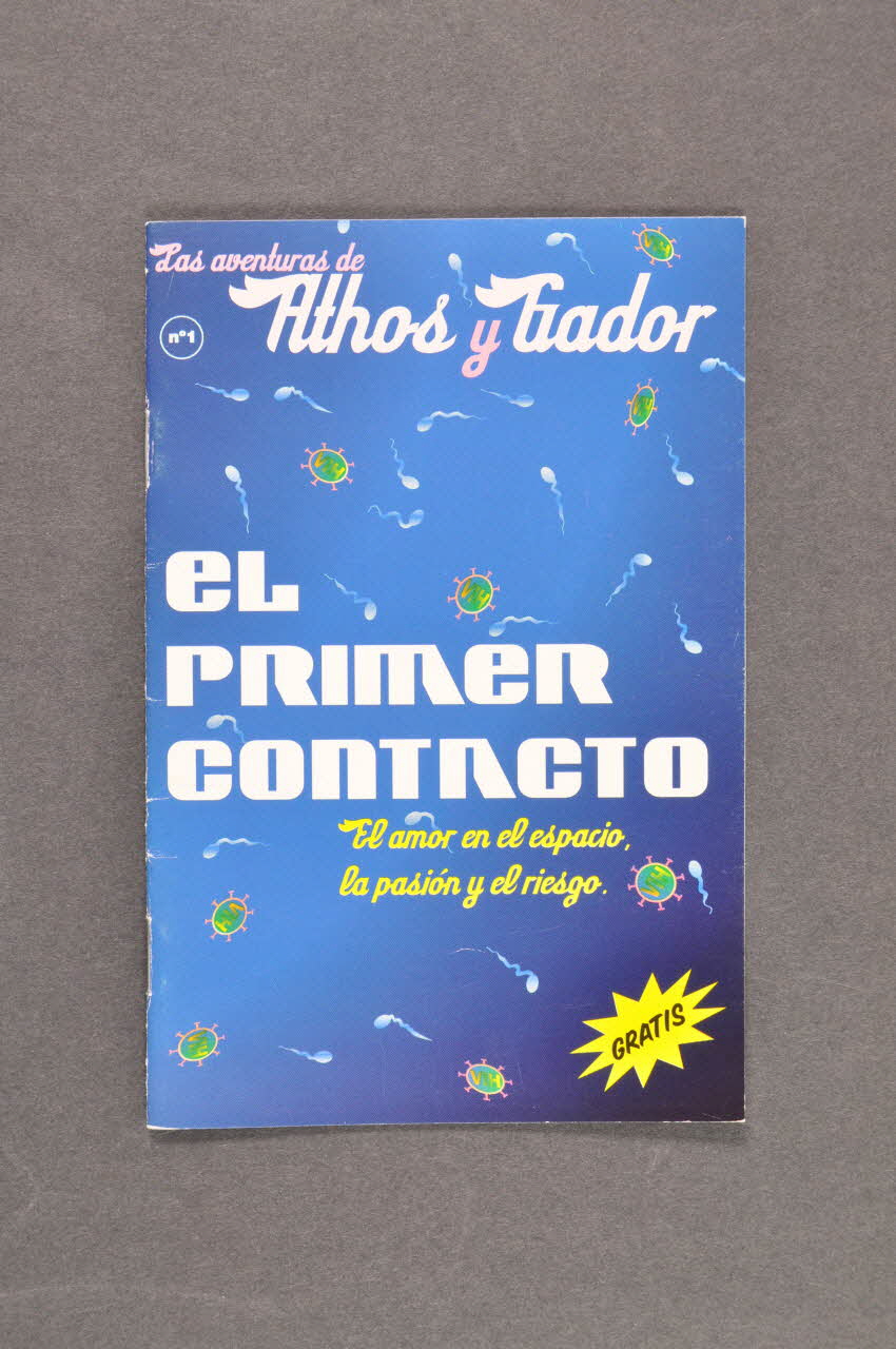 Stop Sida BROCHURE Espagne Barcelone 2001 2004.54.1 Photo Mucem