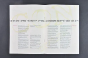 BROCHURE "Solidarieta contro l'aids con civilta" Italie 1992 2003.96.4 Photo Mucem