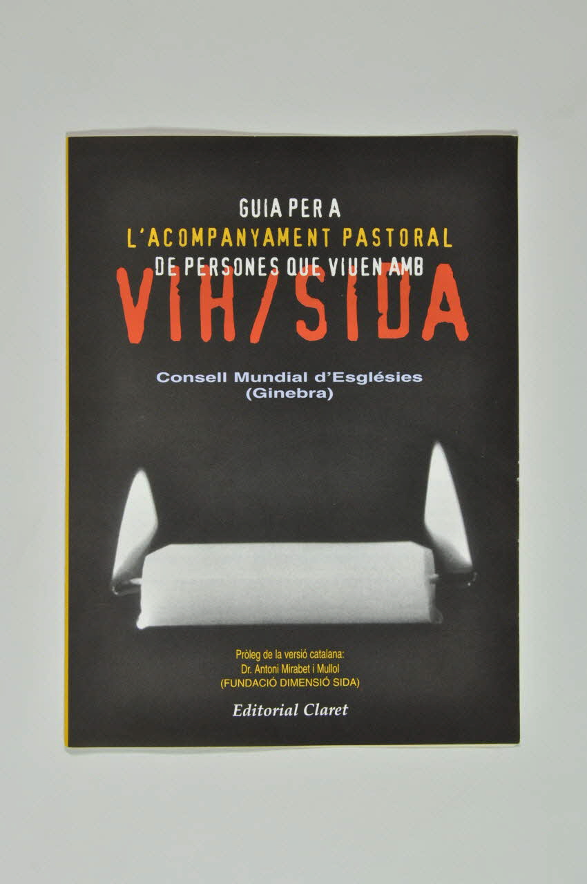 prospectus "Guia per a l'acompanyament pastoral de persones que viuen amb VIH SIDA" (Guide pour l'accompagnement pastoral des personnes qui vivent avec le VIH/Sida" 2004.54.10 Photo Mucem