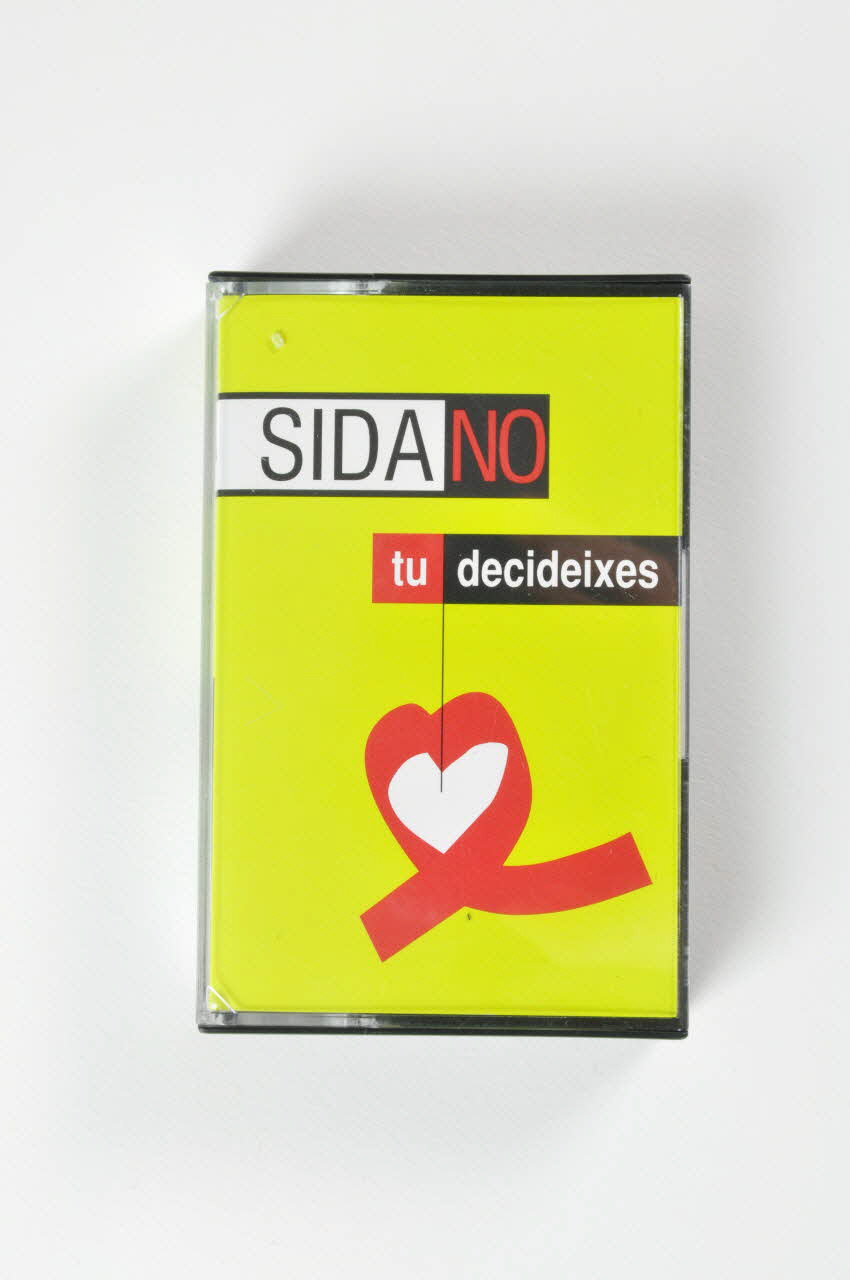 cassette-audio "Sida No. Tu decideixes". (Sida Non. Tu décides) 2004.54.2 Photo Mucem
