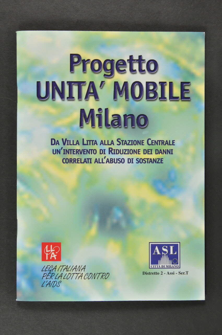 BROCHURE "Progetto Unita'Mobile Milano." Italie 1999 2003.96.6 Photo Mucem