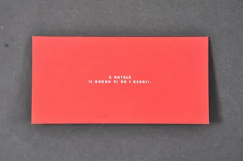 carte de voeux "Fai come zio Gino. Usa il preservativo e vivi a lungo" (Fais comme l'oncle Gino. Utilise un préservatif et vis longtemps) Italie 1998/1 2003.96.8  Photo Mucem