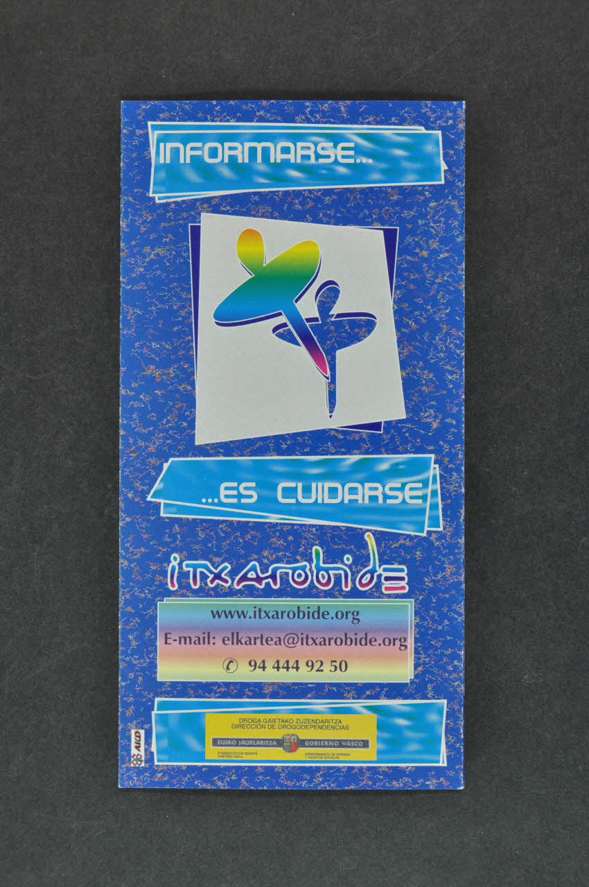 Dépliant "Informarse es cuidarse" (en castillan et en basque) (S'informer c'est prendre soin de soi) 2004.54.27 Photo Mucem