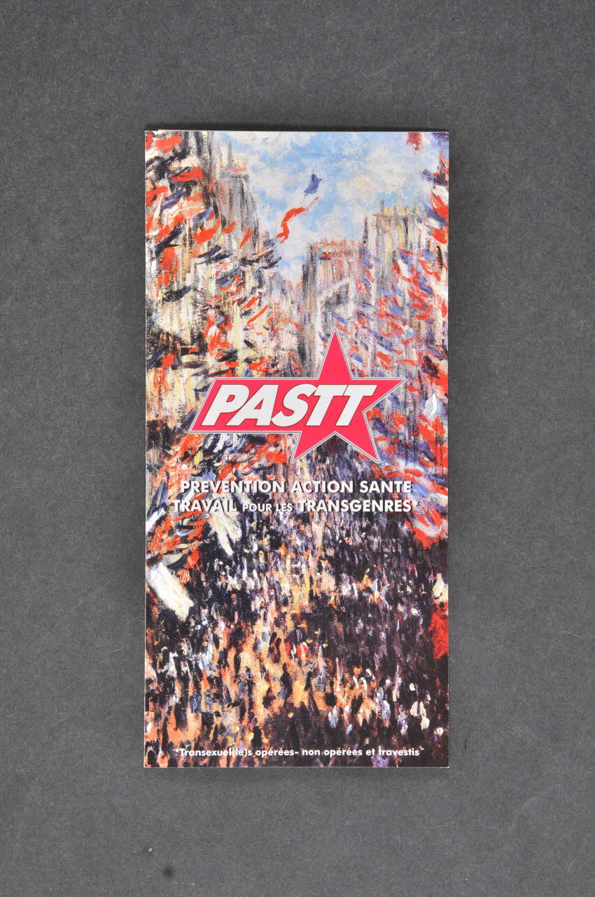 Pastt Dépliant "PASTT / Prévention Action Santé pour les Transgenres" France 2003/8 2003.97.103 Photo Mucem