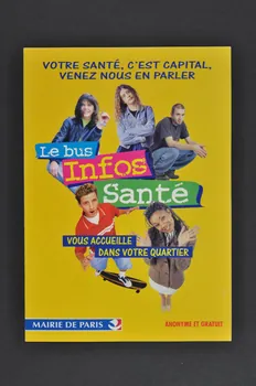 Bertrand Delanoë Dépliant "Le bus Infos Santé" France 2000/6 2003.97.23 Photo Mucem