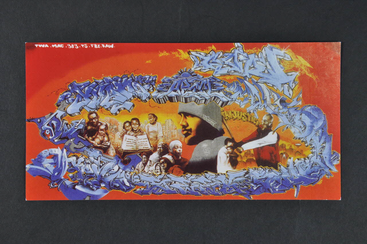 Campagne Contre La Double Peine carte postale "Fresque collective contre la double peine" France 2002/2 2003.97.24 Photo Mucem