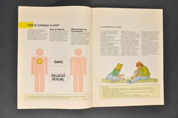 Genéralité De Catalogne. Département De Santé Et BROCHURE "Per un futur sense sida. No te'n desentenguis. Informa-te'n" (en catalan) seconde édition de 1990 Espagne 1990 2004.55.10 Photo Mucem