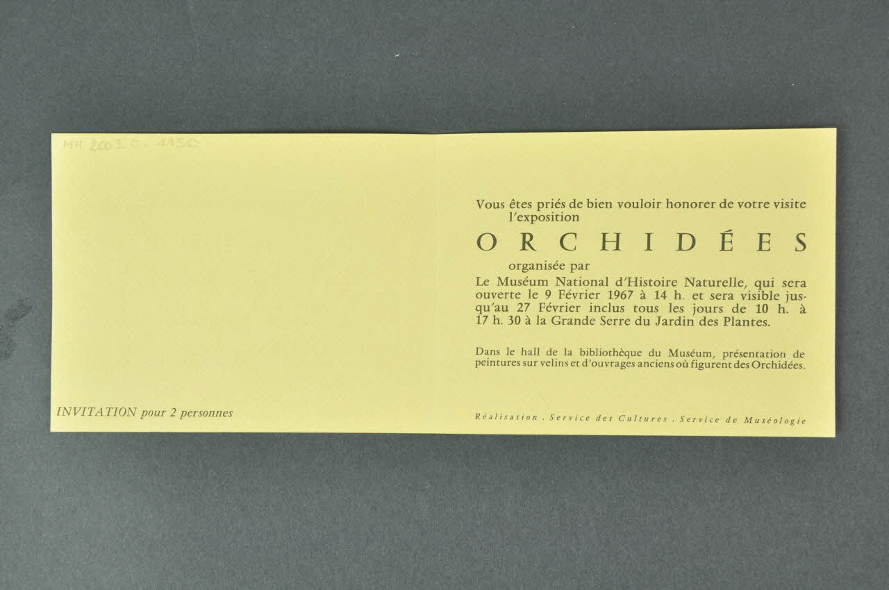 CARTON D'INVITATION Sarajevo 1968 DMH2005.0.1150 Photo Mucem