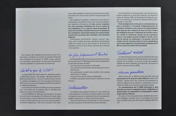 Deutsche Aids-Hilfe Dépliant "AIDS INFO. Etat actuel (en français) Allemagne 1987 2004.55.113 Photo Mucem