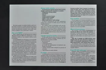 Deutsche Aids-Hilfe Dépliant "AIDS INFO. Cosa si sa oggi" (en italien) (Etat actuel) Allemagne 1987 2004.55.114 Photo Mucem