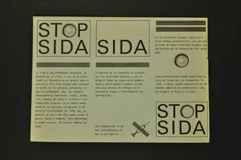 Département Fédéral De La Santé Publique, Dépliant "Stop Sida" Lorraine, France 1987 2004.55.150 Photo Mucem