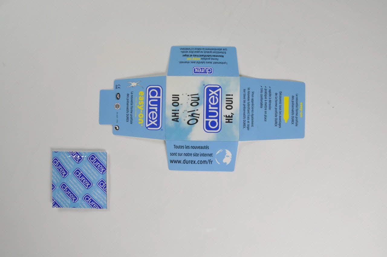 Durex Préservatif "Ah ! oui, Oh ! oui, Hé, oui !" France 2003 2003.97.86.1-2 Photo Mucem