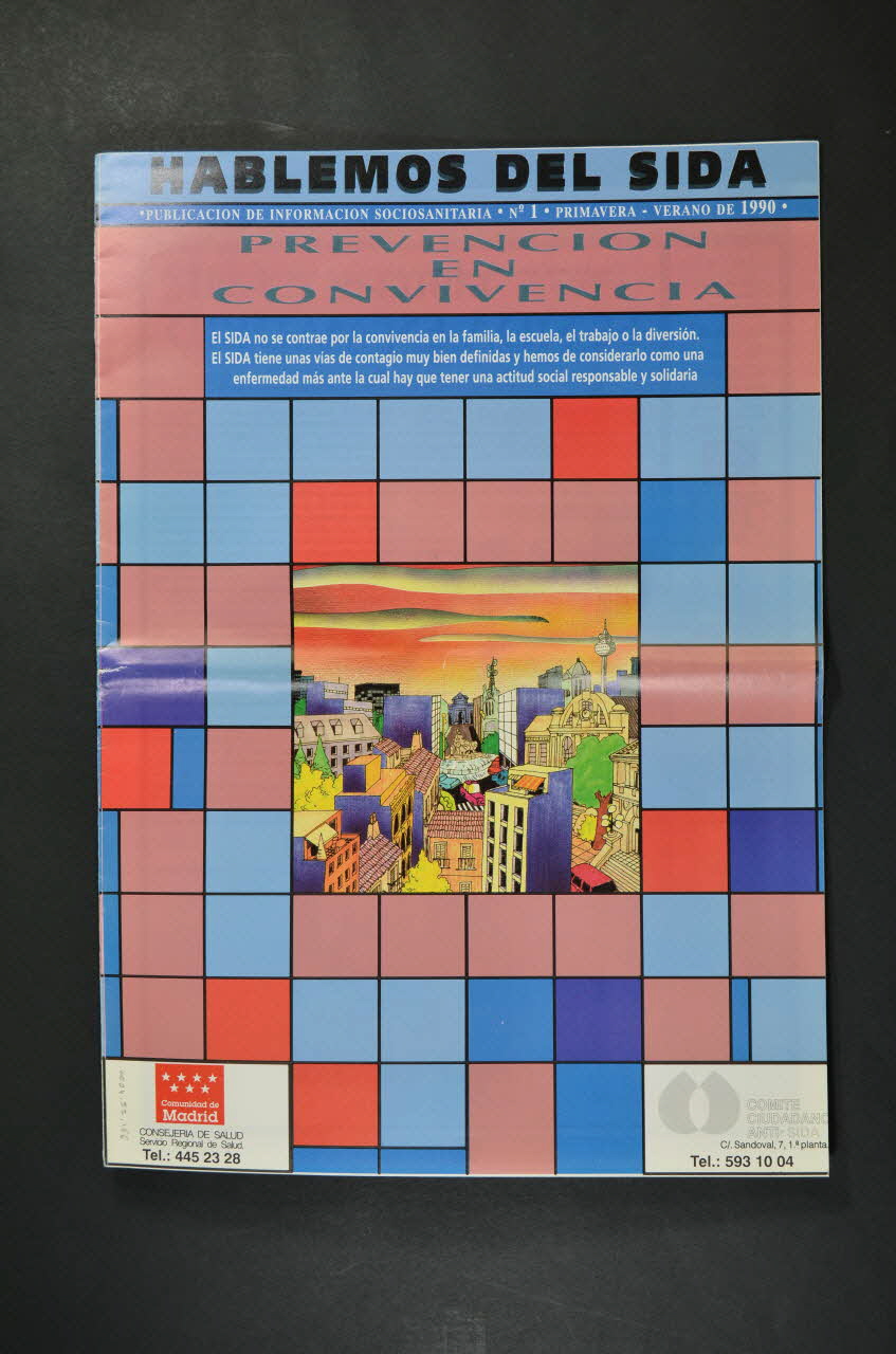 Comite Ciudadano Anti-Sida journal "Hablemos del SIDA", n°1 Prevencion en convivencia (Parlons du sida. Prévention et vie ensemble) Espagne 1990 2004.55.166 Photo Mucem