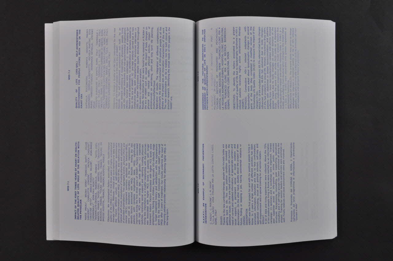Aids Impact BROCHURE "AIDS Impact 2003. 6th International Conference" Italie 2003 2003.98.31.1-2 Photo Mucem