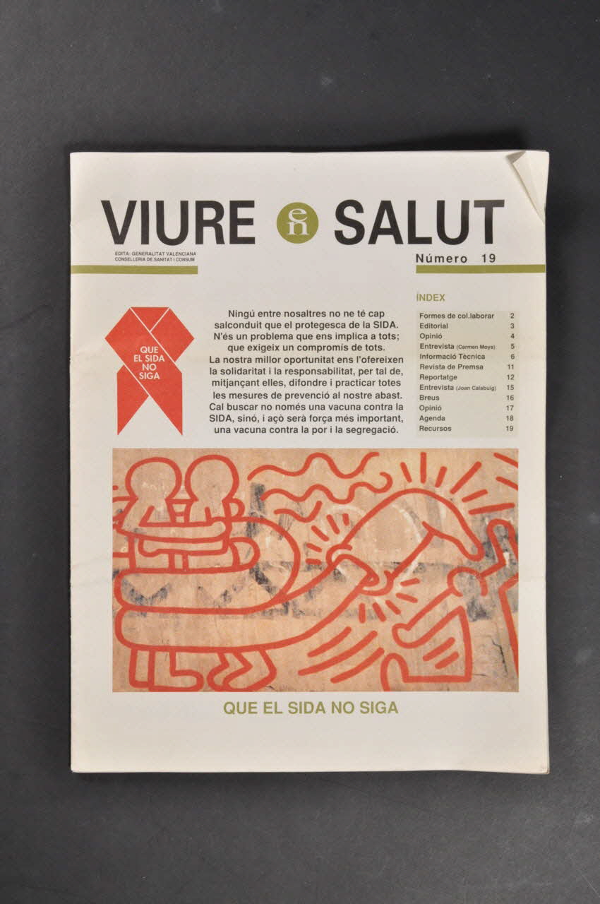 Généralité De Valence journal "Que el sida no siga" (Que le sida ne continue pas) Espagne 1993 2004.55.184.1-5 Photo Mucem
